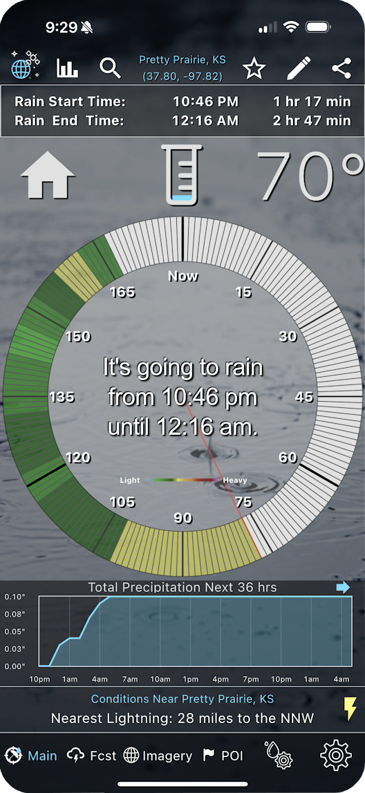 Rain Clock Feature